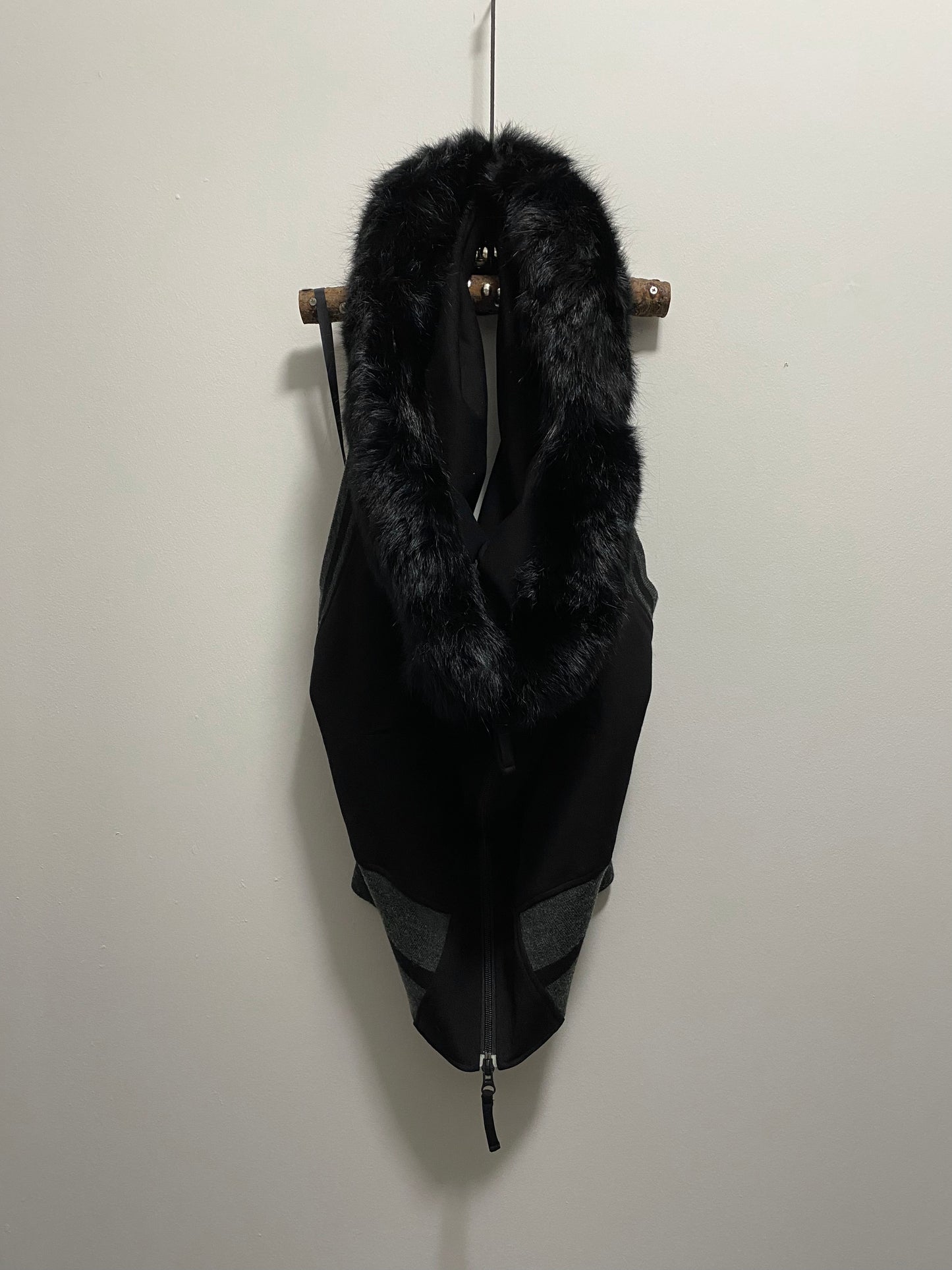 JEAN PAUL GAULTIER OPEN BACK DOUBLE ZIP VEST