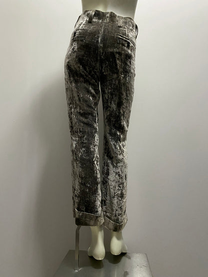 COMME DES GARÇONS DENIM SKIRT AND VELVET PANT SET