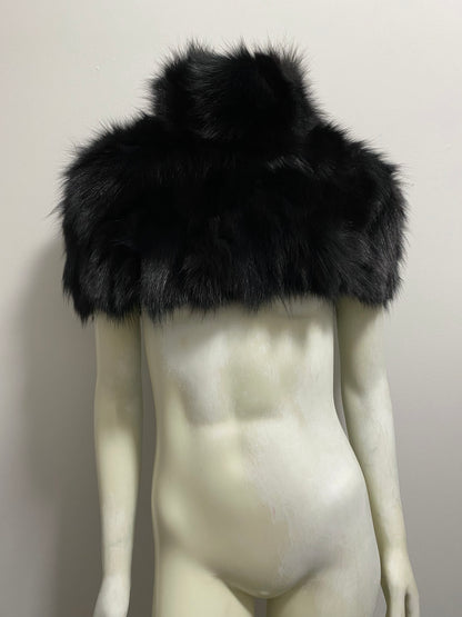 PLEIN SUD CROPPED FUR SHRUG