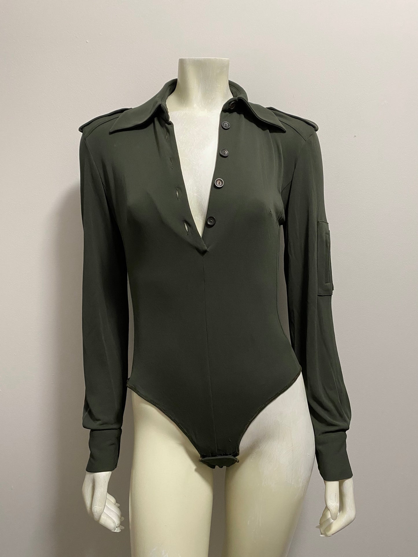 GUCCI BY TOM FORD BUTTON DOWN BODYSUIT