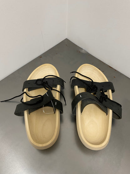 MAISON MARGIELA PLATFORM WOODEN SANDALS