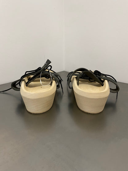 MAISON MARGIELA PLATFORM WOODEN SANDALS