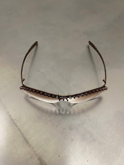 JEAN PAUL GAULTIER STUDDED BRONZE FRAMES