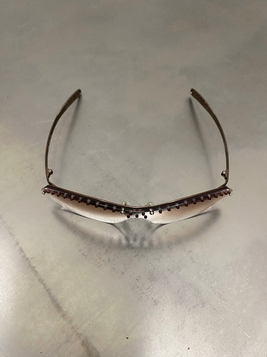 JEAN PAUL GAULTIER STUDDED BRONZE FRAMES