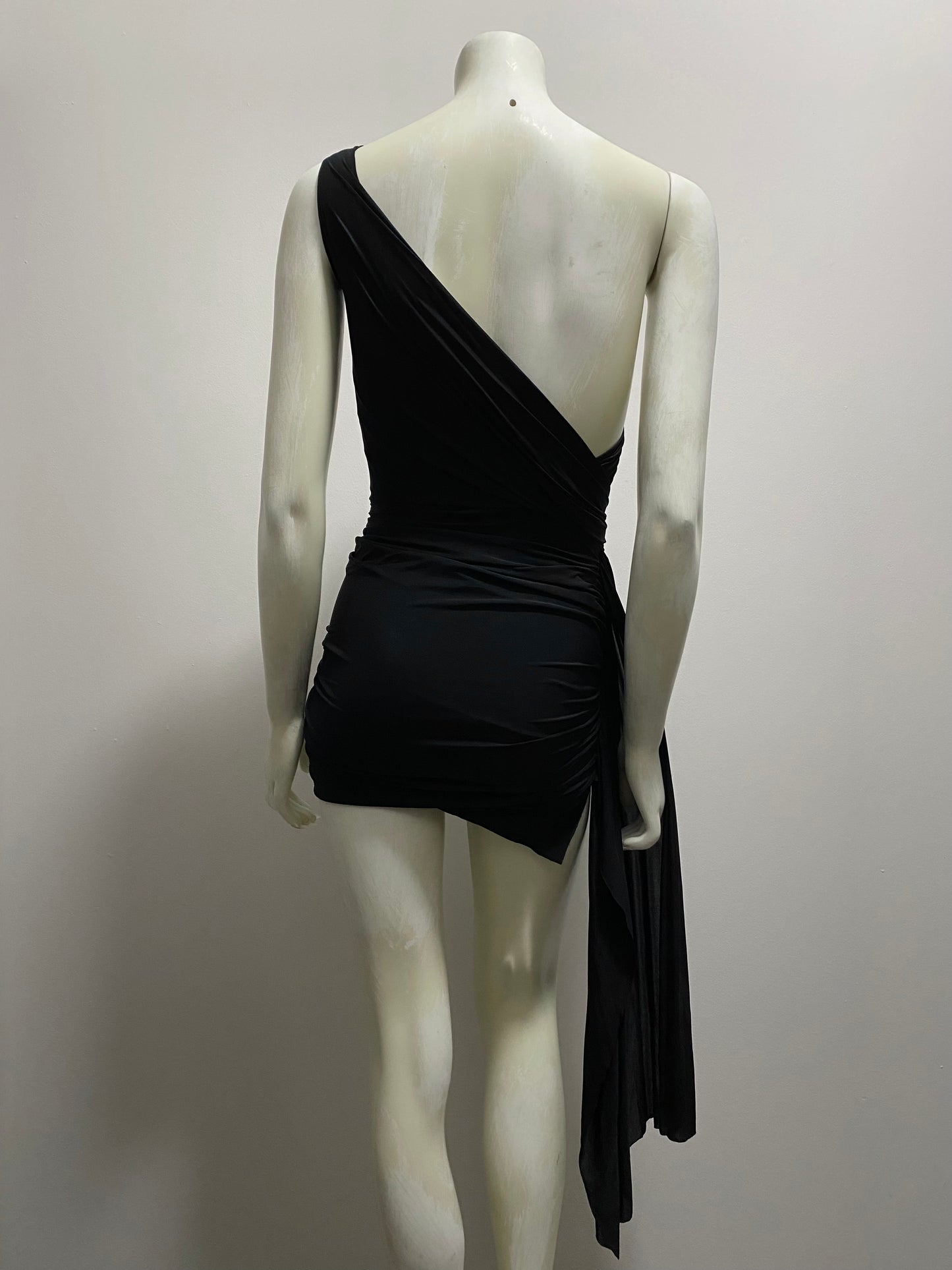 BALENCIAGA TWISTED DRAPED DRESS