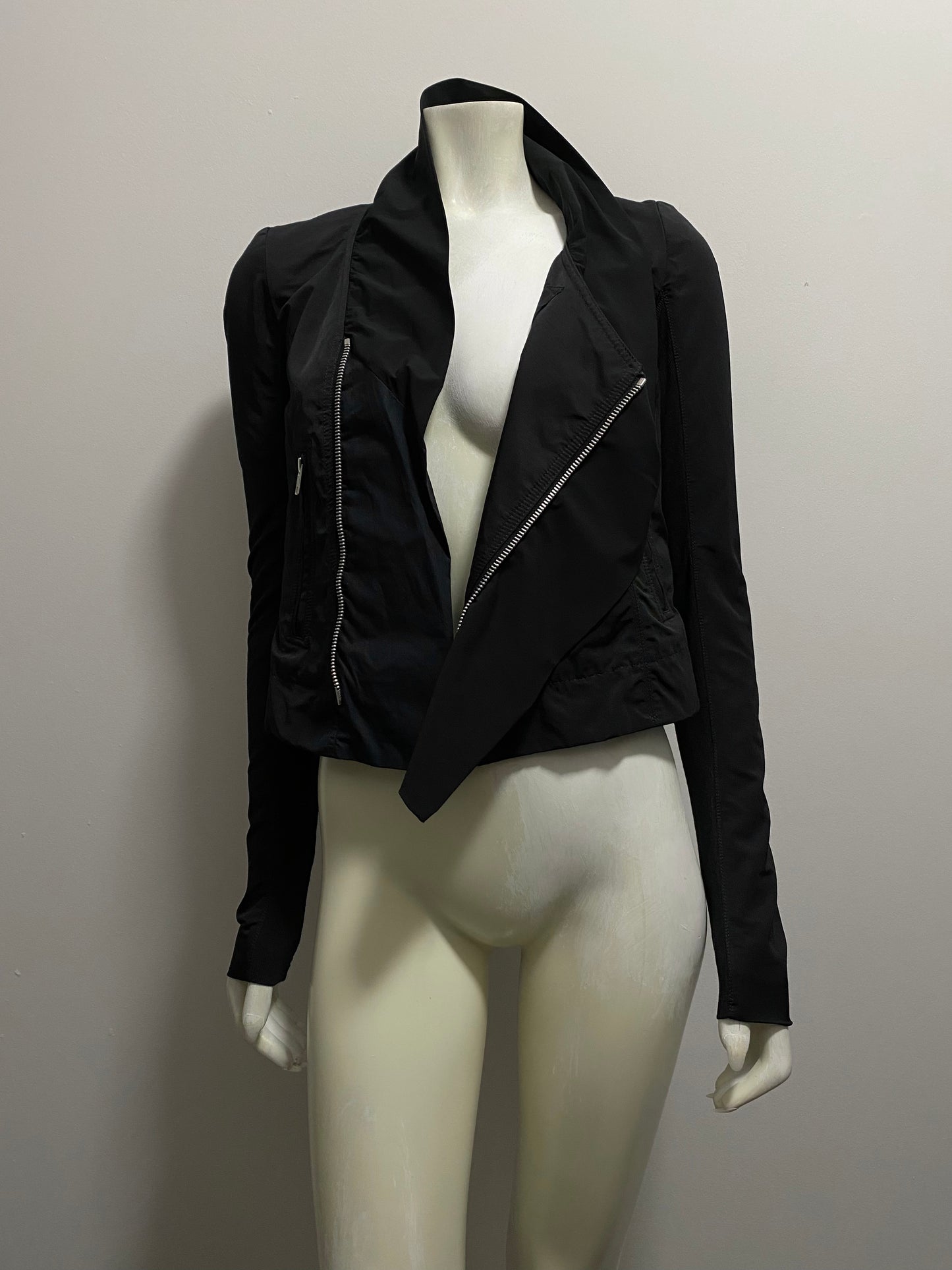 RICK OWENS DRAPED MOTO JACKET