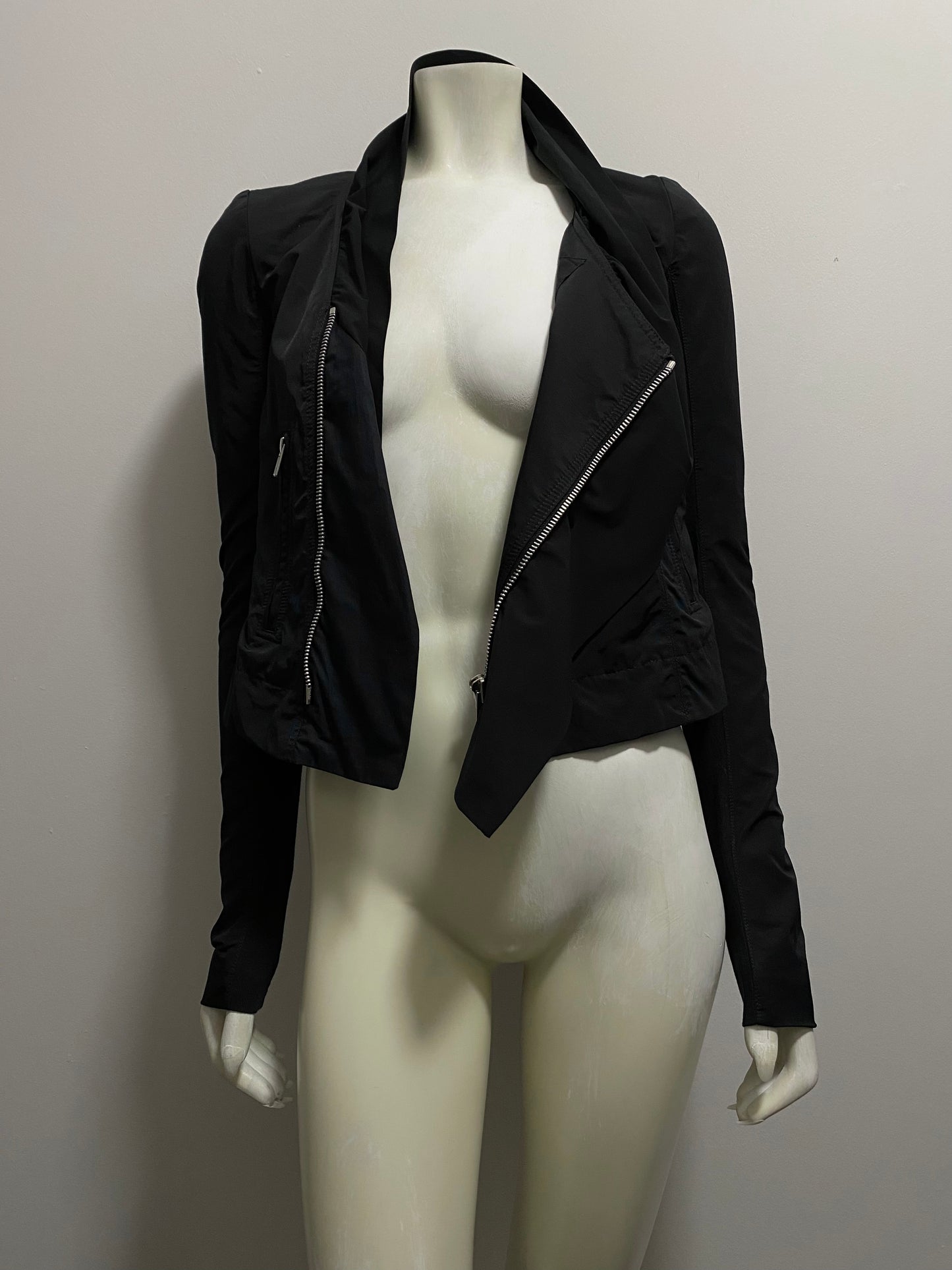 RICK OWENS DRAPED MOTO JACKET