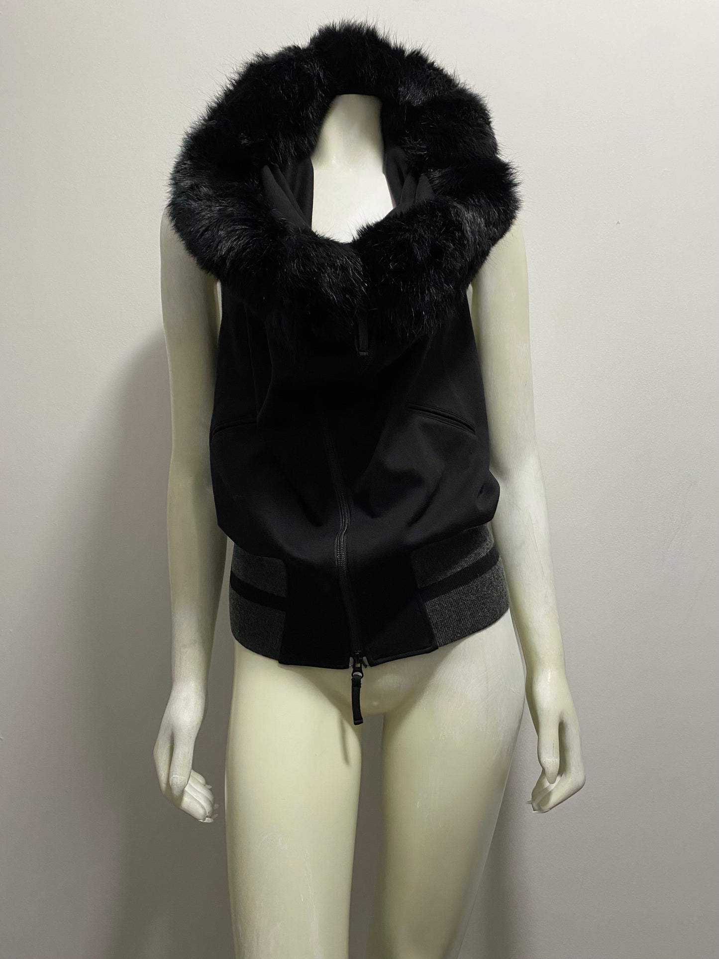 JEAN PAUL GAULTIER OPEN BACK DOUBLE ZIP VEST