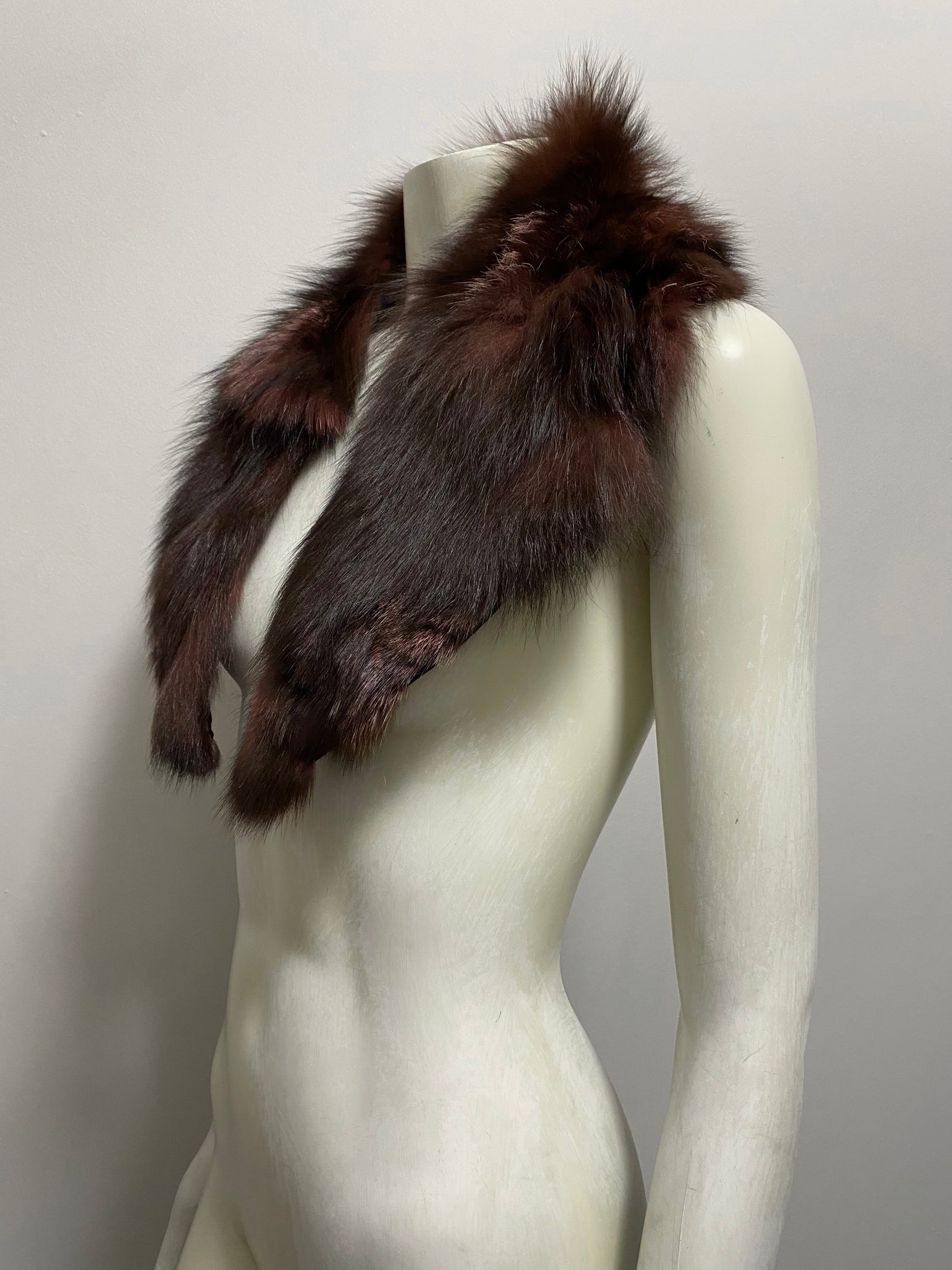 DYED FUR STOLE