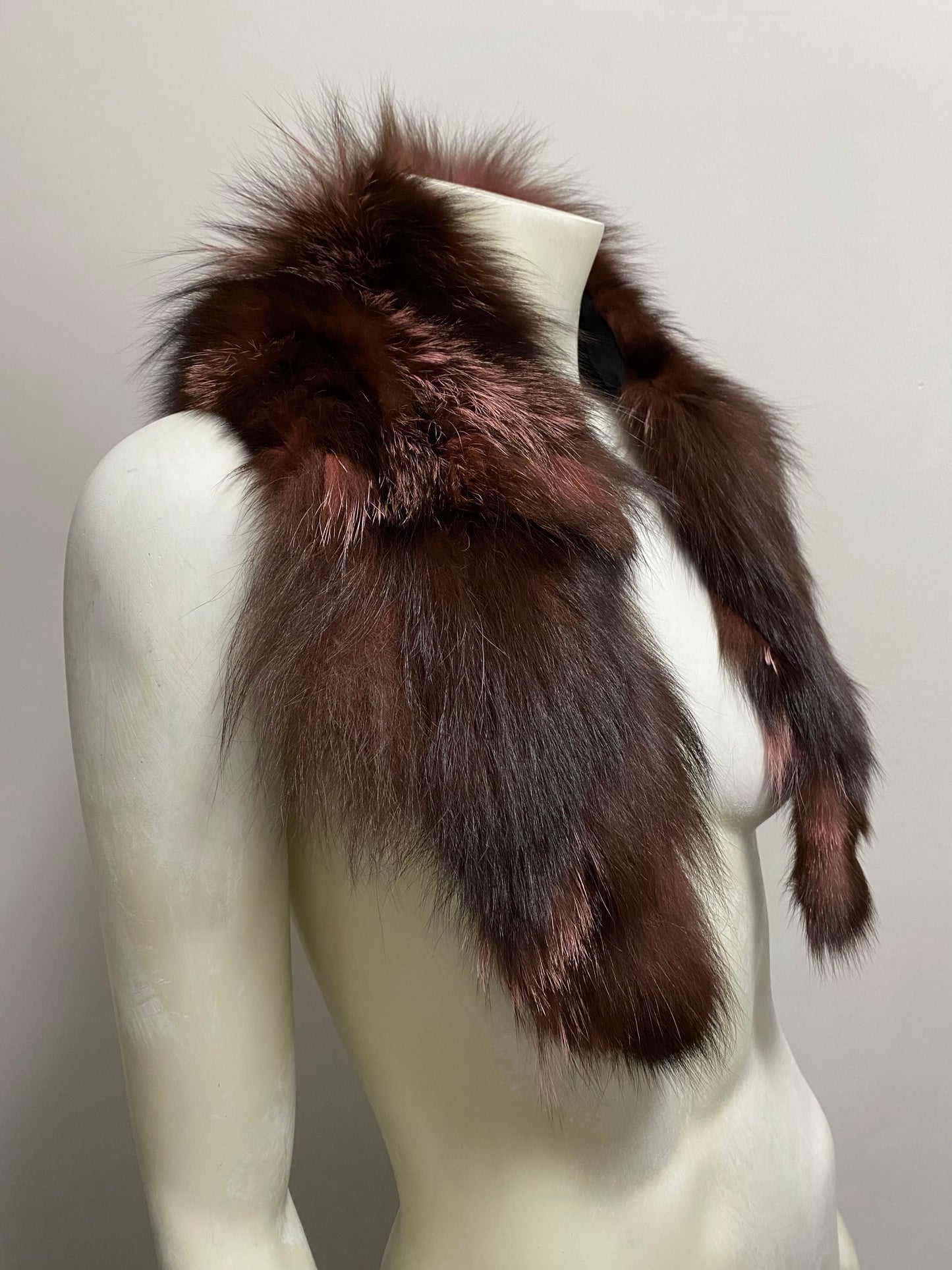 DYED FUR STOLE