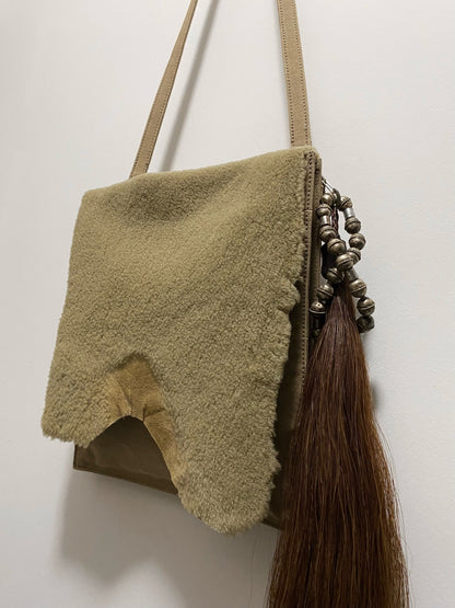 BROWN HORSE TAIL ADORNMENT