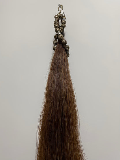 BROWN HORSE TAIL ADORNMENT